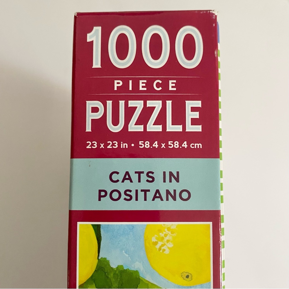 Eeboo Jigsaw Puzzle Cats in Positano 1000 Pieces Complete - Picture 3 of 12
